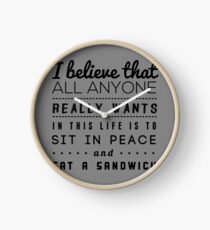 all we want Clock