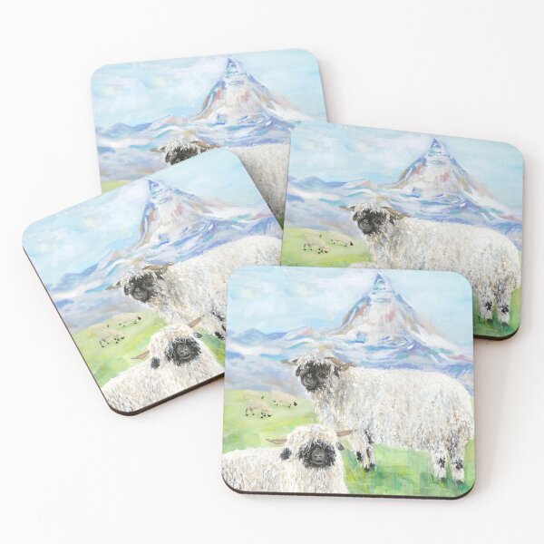 Item preview, Valais Blacknose Sheep at the Matterhorn designed and sold by 3willows.