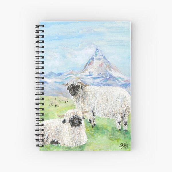 Aperçu de l'œuvre Moutons à nez noir du Valais au Cervin créée et vendue par 3willows.