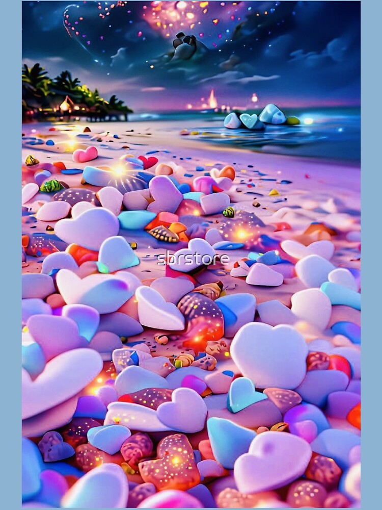 Cute Heart 3D Phone Background Wallpaper Graphic by Haylee