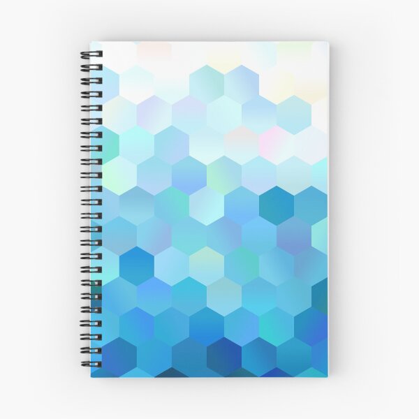 Item preview, Ice III Blue Hexagon Polygon Pattern designed and sold by LD ART.