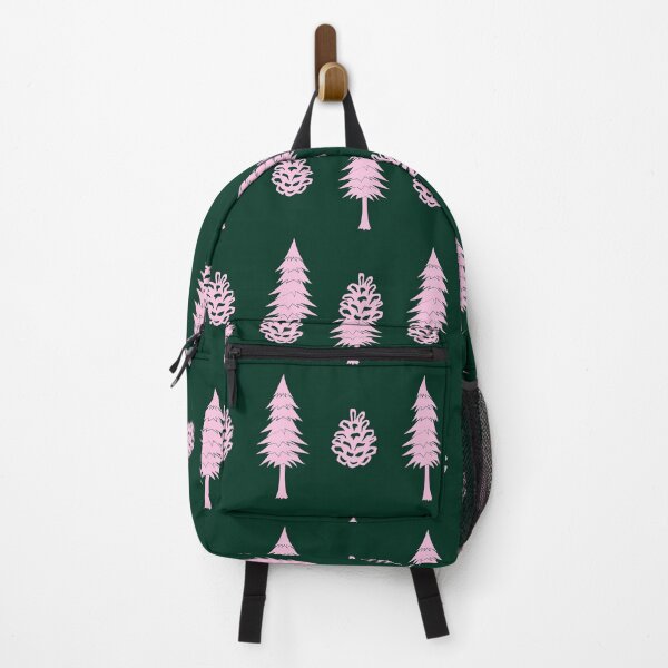 Item preview, Pine Trees, Pinecones, Pink and Green, Medium Pattern designed and sold by SpruceGooseCo.