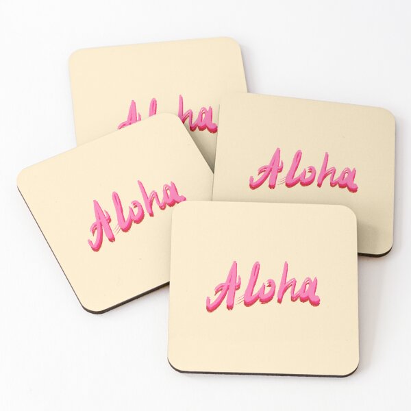 Item preview, Aloha pink text designed and sold by pinkyfish1010.