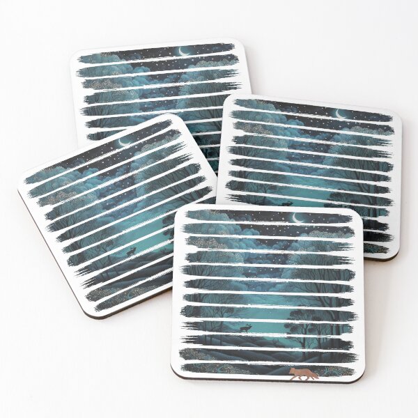Item preview, Into The Wild Forest Night - Brush Strokes designed and sold by maryedenoa.