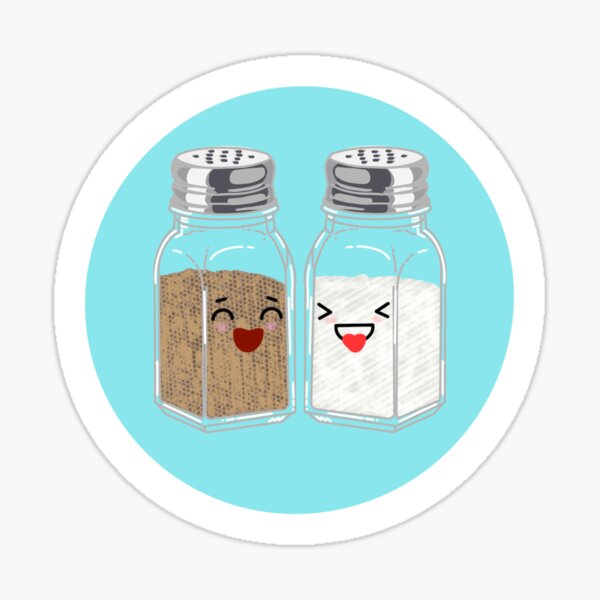 Cute Salt, Pepper, and Paprika Family Sticker for Sale by