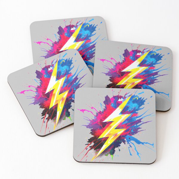 Item preview, Lightning bolt neon splash designed and sold by fneto0404.