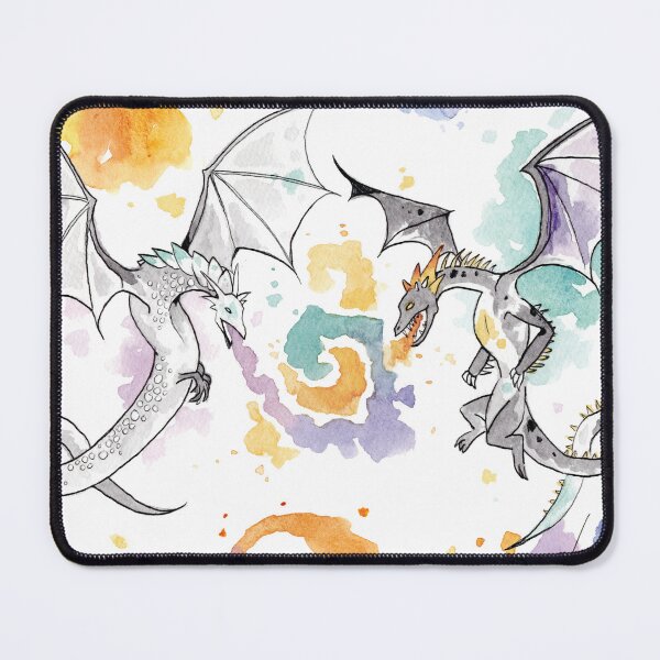 Artikelvorschau, Arty-Drachen entworfen und verkauft von Heather Malone Illustration.