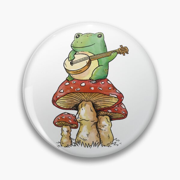 Item preview, Frog on mushroom with guitar designed and sold by tayloelectro.