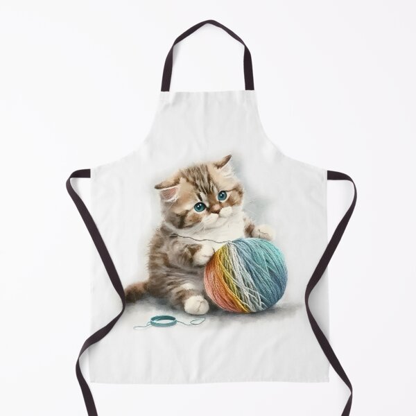 Item preview, Funny And Cute Cat With A Ball Of Wool designed and sold by ezps.