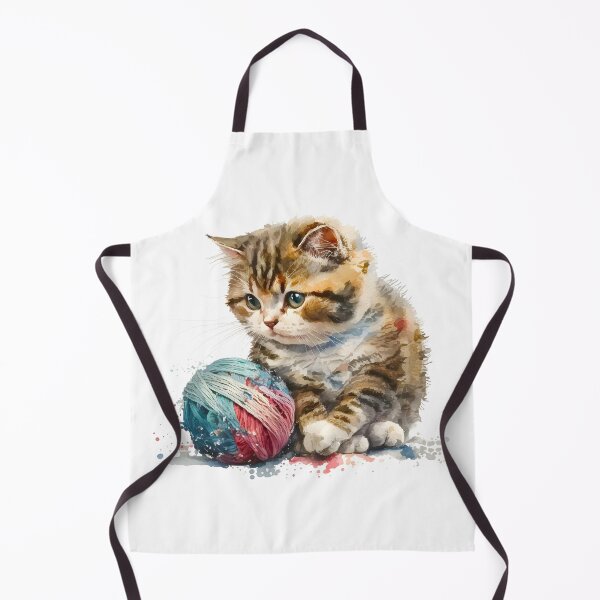 Item preview, Funny And Cute Cat With A Ball Of Wool designed and sold by ezps.