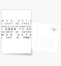 who says Postcards