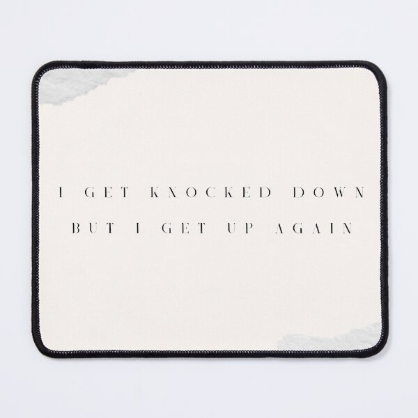 Item preview, Minimal Typography I Get Knocked Down But I Get Up Again designed and sold by autumnchu.