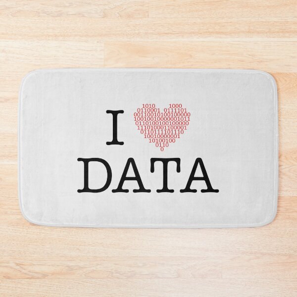 Item preview, I Love Data II designed and sold by PrairieGrouse.