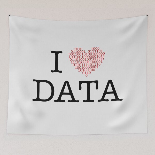 Item preview, I Love Data II designed and sold by PrairieGrouse.