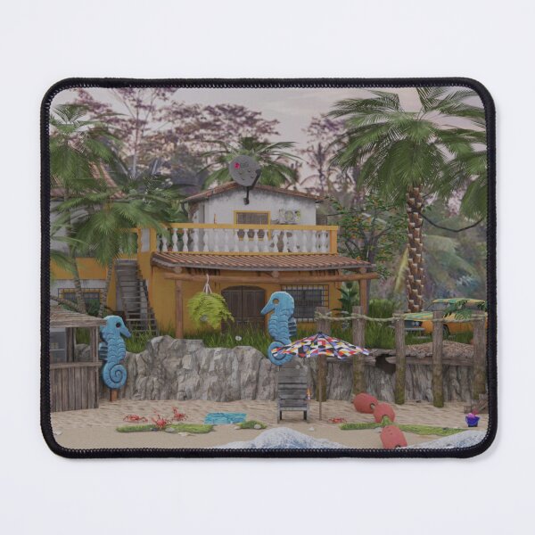 Item preview, Tropical Beach Villa stylized designed and sold by PrimoGeometry.