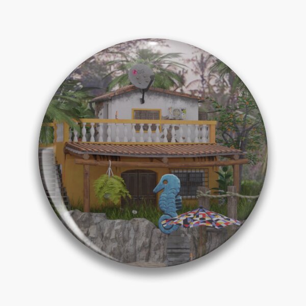 Item preview, Tropical Beach Villa stylized designed and sold by PrimoGeometry.