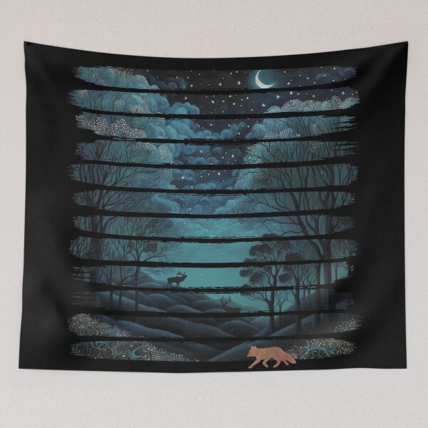 Item preview, Into The Wild Forest Night - Brush Strokes designed and sold by maryedenoa.