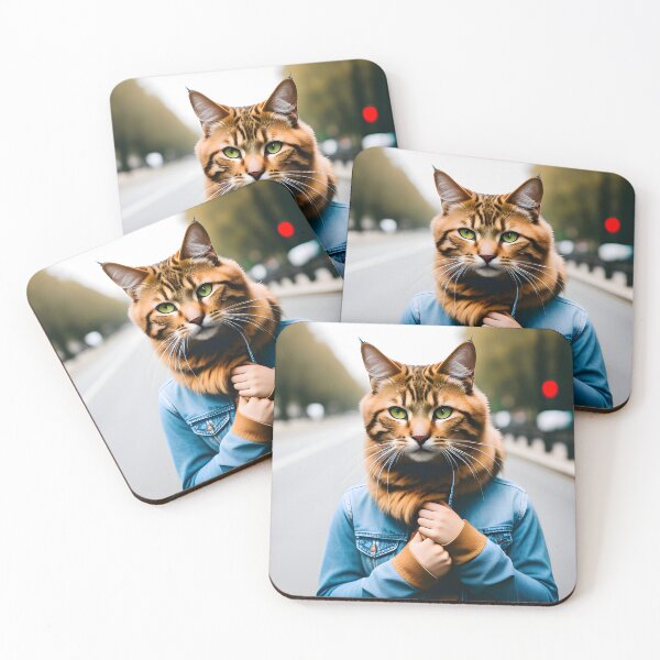 Item preview, Humanoid Cat - Modern Digital Art designed and sold by Ai-michiart.