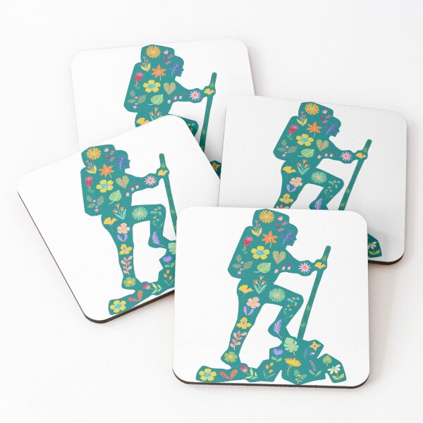 Item preview, Flower Power Hiker verde azulado designed and sold by Deedy Studio.