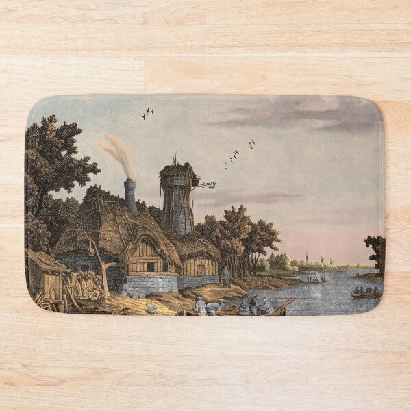 Item preview, Mill along a River 1800s designed and sold by linggalibrary.