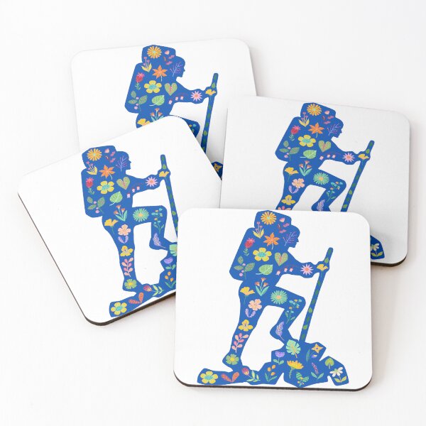 Item preview, Flower Power Hiker azul designed and sold by Deedy Studio.