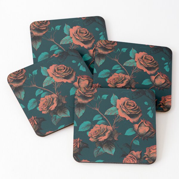 Item preview, Vintage Retro Floral Rose Pattern designed and sold by SamJanner.