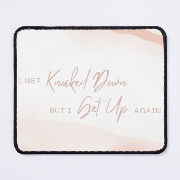 Item preview, Aesthetic Calligraphy I Get Knocked Down But I Get Up Again designed and sold by autumnchu.