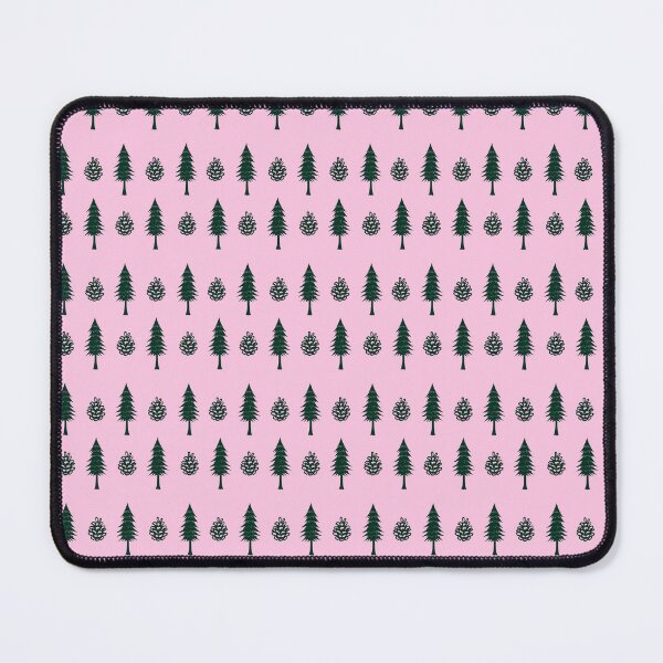 Item preview, Pine Trees, Pinecones, Green and Pink, Small Pattern designed and sold by SpruceGooseCo.