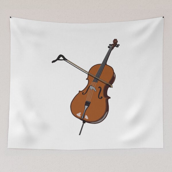 Item preview, Cello cartoon illustration designed and sold by Misscartoon.