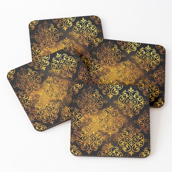 Item preview, Grunge Pattern - Gold Damask designed and sold by SamJanner.