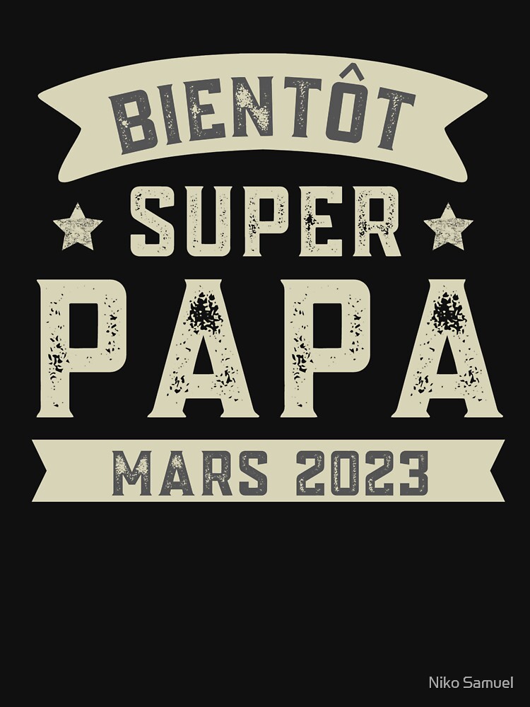 Futur Papa 2024 cadeau Bientôt Père Art Print for Sale by Niko Samuel