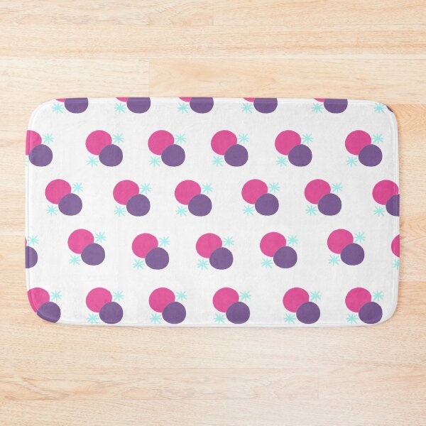 Item preview, Pink and Purple Geometric Circles with Blue Asterisks designed and sold by dKarthdesign.
