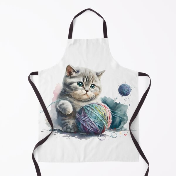 Item preview, Funny And Cute Cat With A Ball Of Wool designed and sold by ezps.