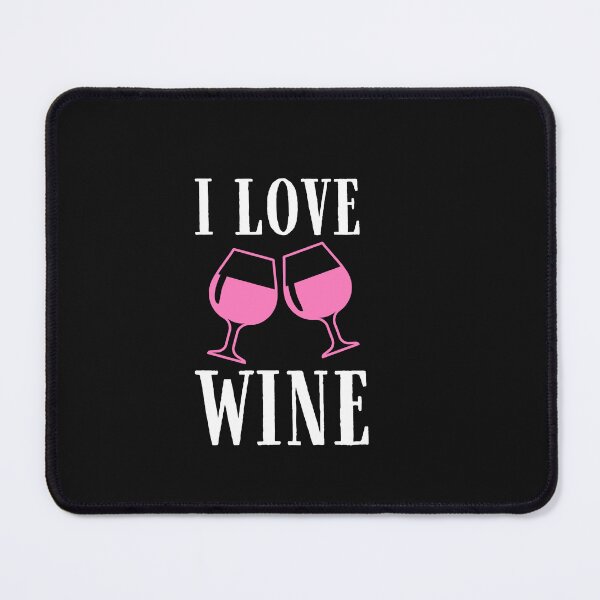 Item preview, I love wine Quote, Wine Lover Gift, Wine Drinker, Typography Quote, Alcohol Quotes designed and sold by thedazzlingmonk.