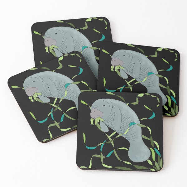 Item preview, Happy Little Manatee (Trichechus manatus latirostris) designed and sold by StephJChild.
