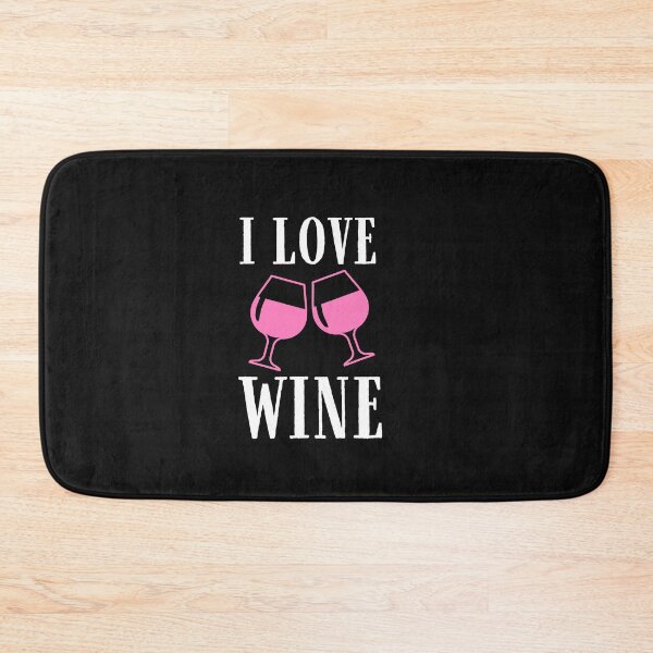 Item preview, I love wine Quote, Wine Lover Gift, Wine Drinker, Typography Quote, Alcohol Quotes designed and sold by thedazzlingmonk.