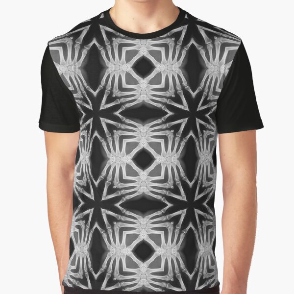X-ray Fingerbones Kaleidoscope pattern 38 Graphic T-Shirt
