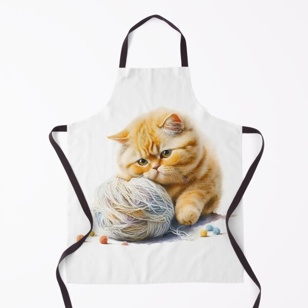 Item preview, Funny And Cute Cat With A Ball Of Wool designed and sold by ezps.