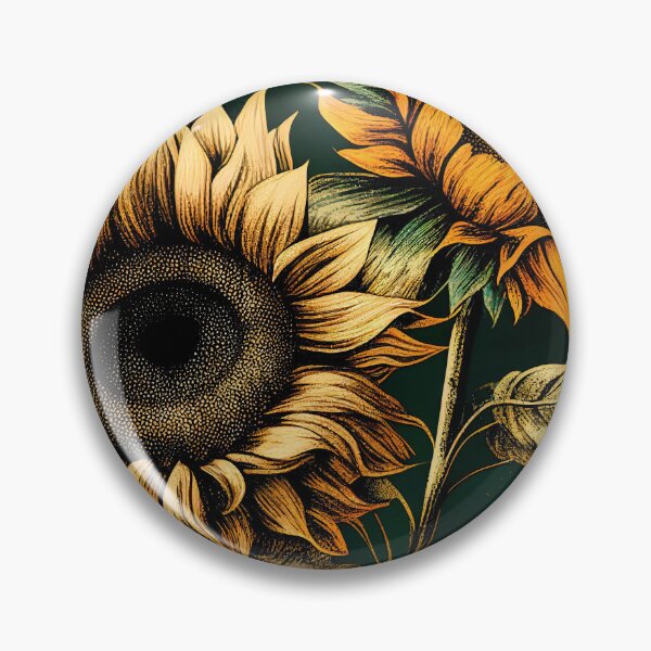 Artikelvorschau, Sonnenblumen in Grunge-Farben entworfen und verkauft von SamJanner.