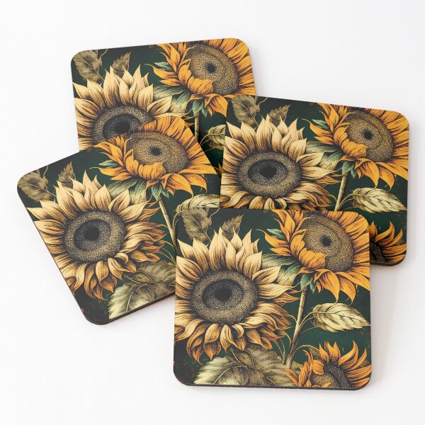 Item preview, Sunflowers in Grunge Colours designed and sold by SamJanner.