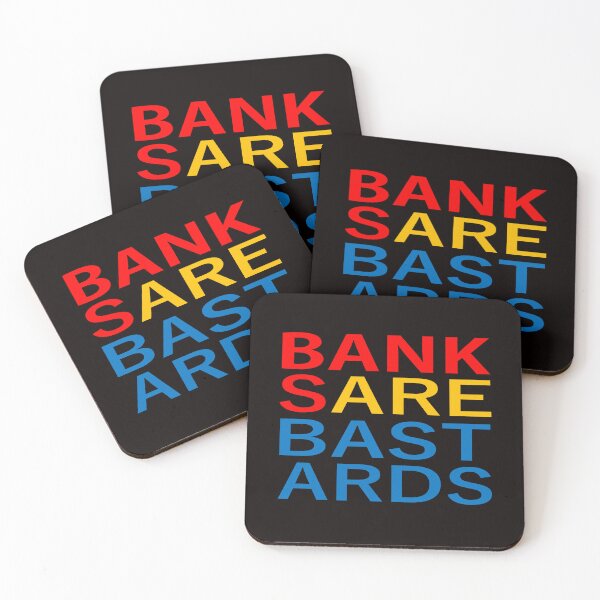 Item preview, Banks Are Bastards designed and sold by MixdWerdz.