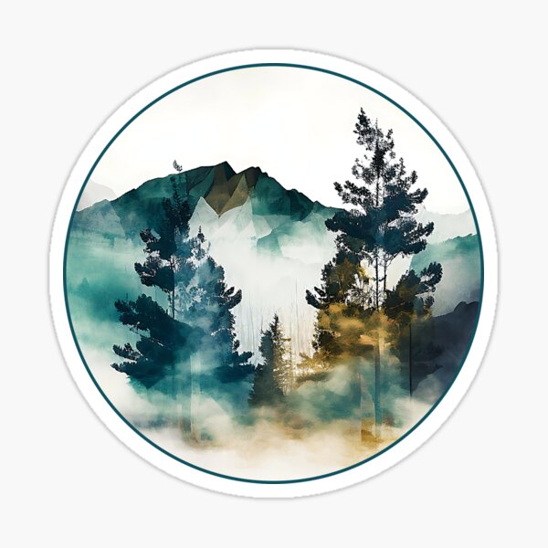 Misty Mountains Sticker