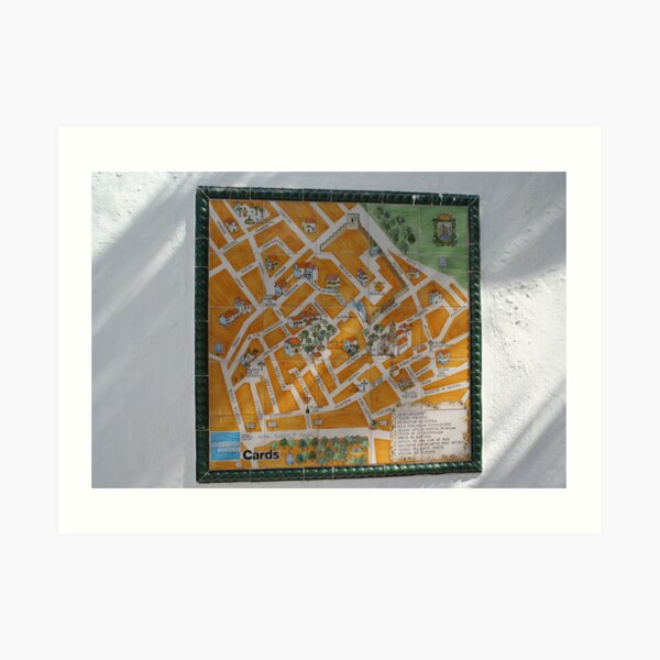 Necessito una mapas Art Print