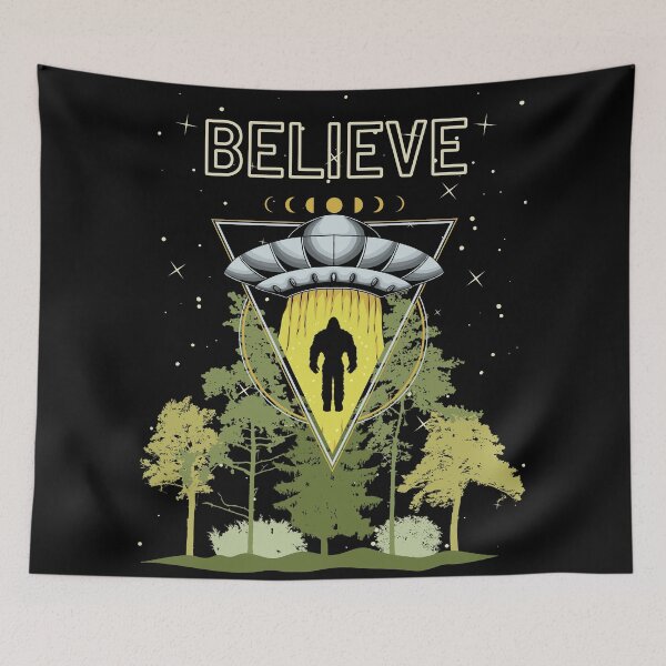 Item preview, Believe Bigfoot Alien Abduction designed and sold by Fhfarms.