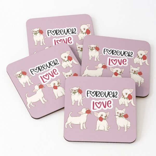 Item preview, forever love with Chihuahua dogs with roses designed and sold by MerryCrown.