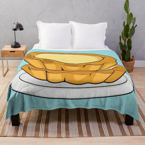 Item preview, Egg tart cartoon illustration designed and sold by Misscartoon.