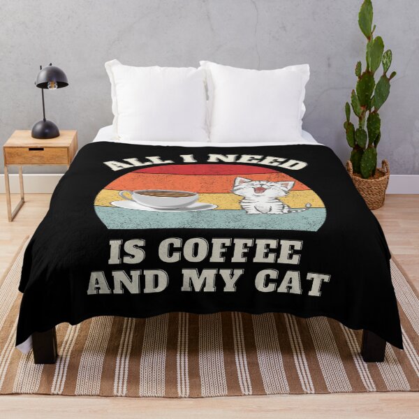 Item preview, All I need is Coffee and my Cat designed and sold by Rachel July.