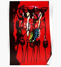 Masai silhouette Poster