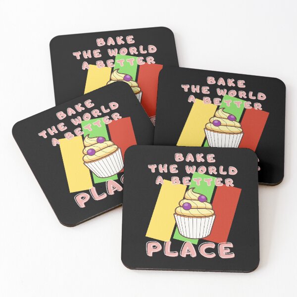 Item preview, You Bake The World A Better Place with retro background designed and sold by awCurve.