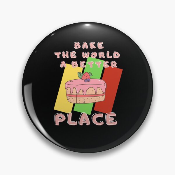 Item preview, You Bake The World A Better Place with retro background designed and sold by awCurve.